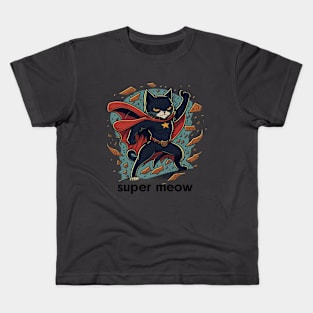 Super meow Kids T-Shirt